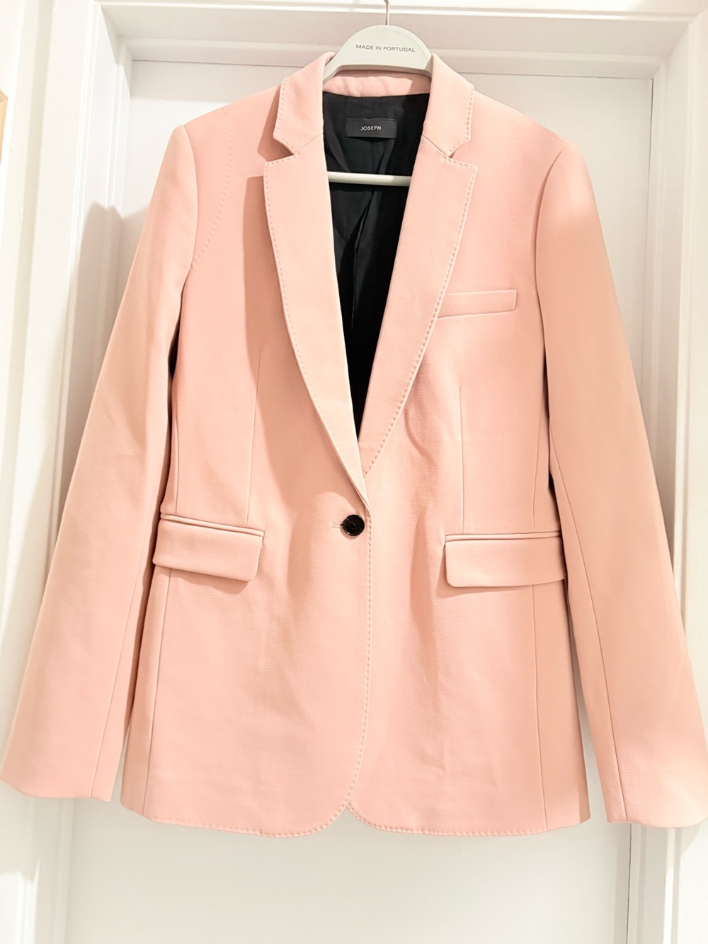 Joseph Light Blush Pink Single-Button Blazer